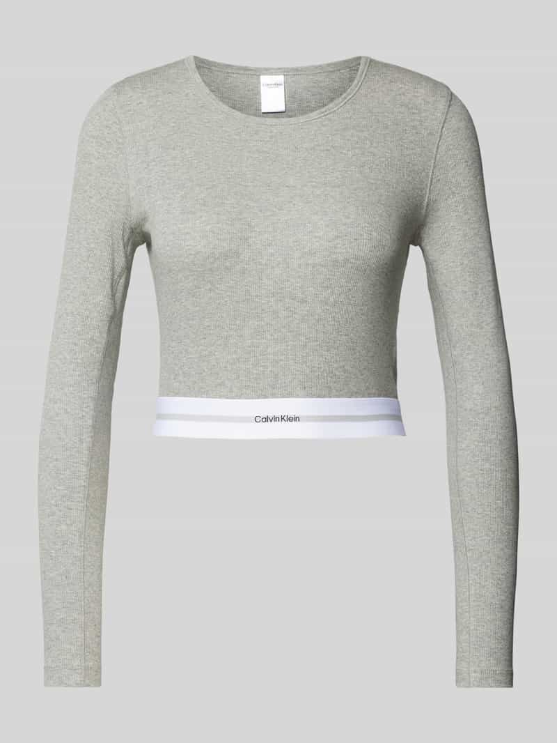 Calvin Klein Underwear Kort shirt met lange mouwen en ronde hals