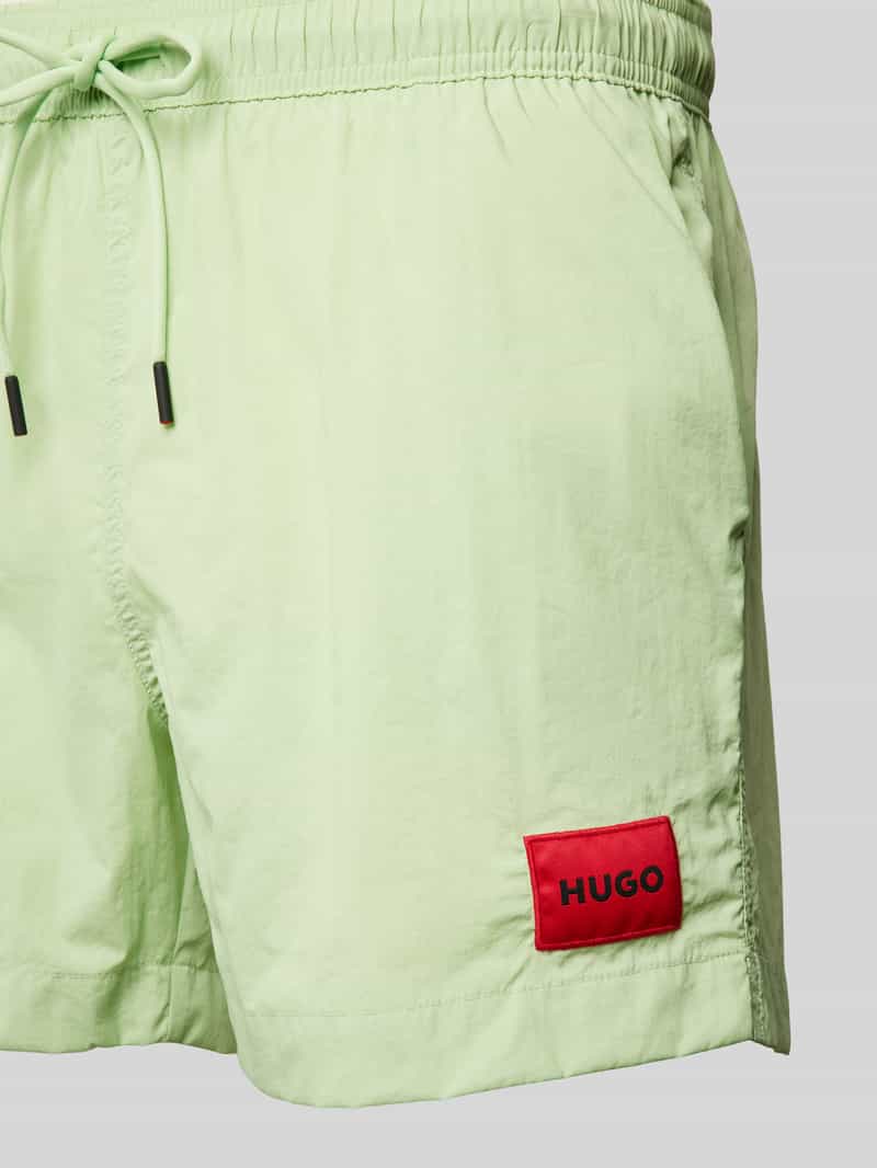 HUGO Regular fit zwembroek met labelpatch model 'DOMINICA'