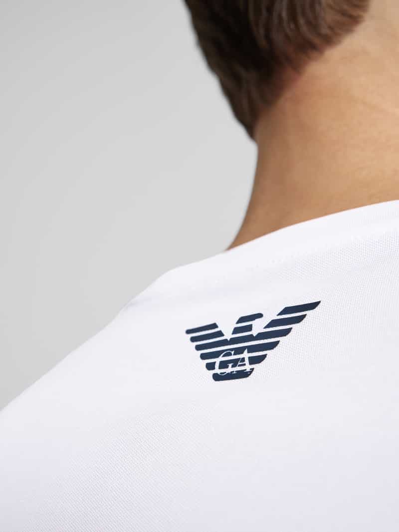 EA7 Emporio Armani T-shirt met labelprint