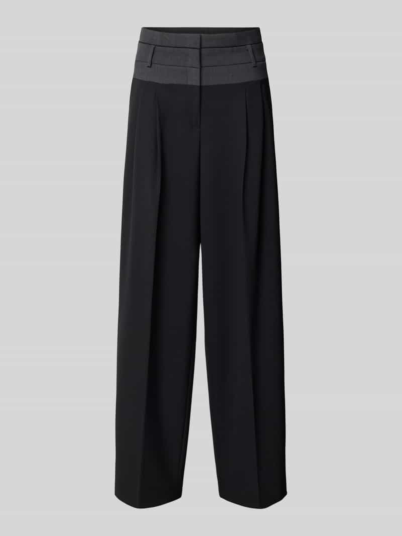 CAMBIO Stoffen broek met achterzakken model 'EVELIN'