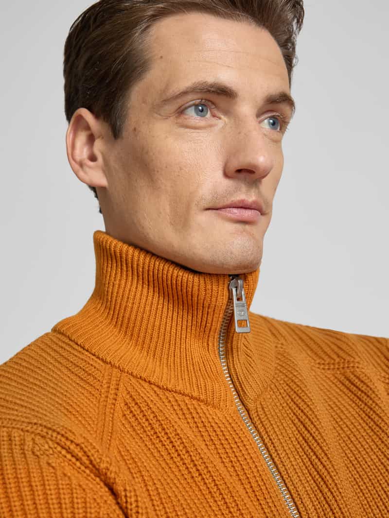Tom Tailor Regular fit gebreid jack met katoen