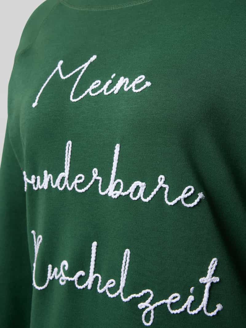 LOUIS & LOUISA Regular fit nachthemd met statementstitching model 'Kuschelig'