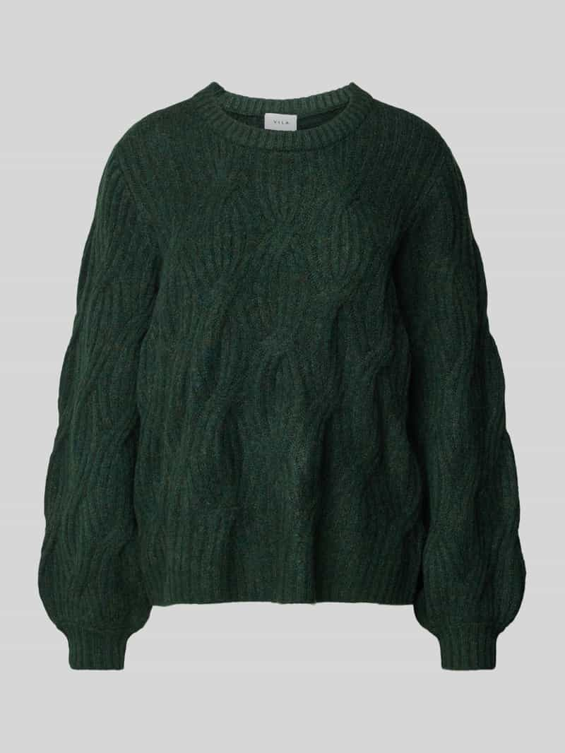 Vila Gebreide pullover met kabelpatroon, model 'ELLA'