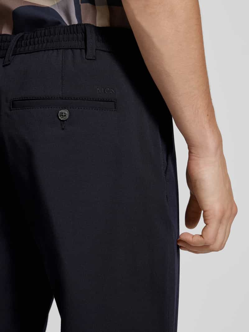 MCNEAL Tapered fit stoffen broek met tunnelkoord