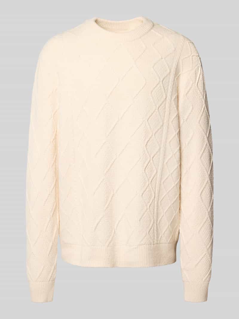jack & jones Gebreide pullover met ronde hals model 'CAMBRIDGE'