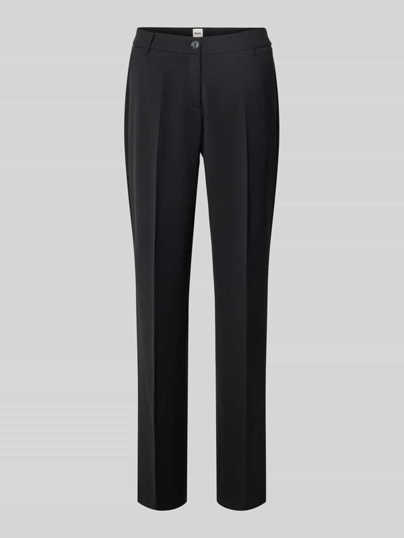 BRAX Straight fit stoffen broek met schapenwol model 'Maron'