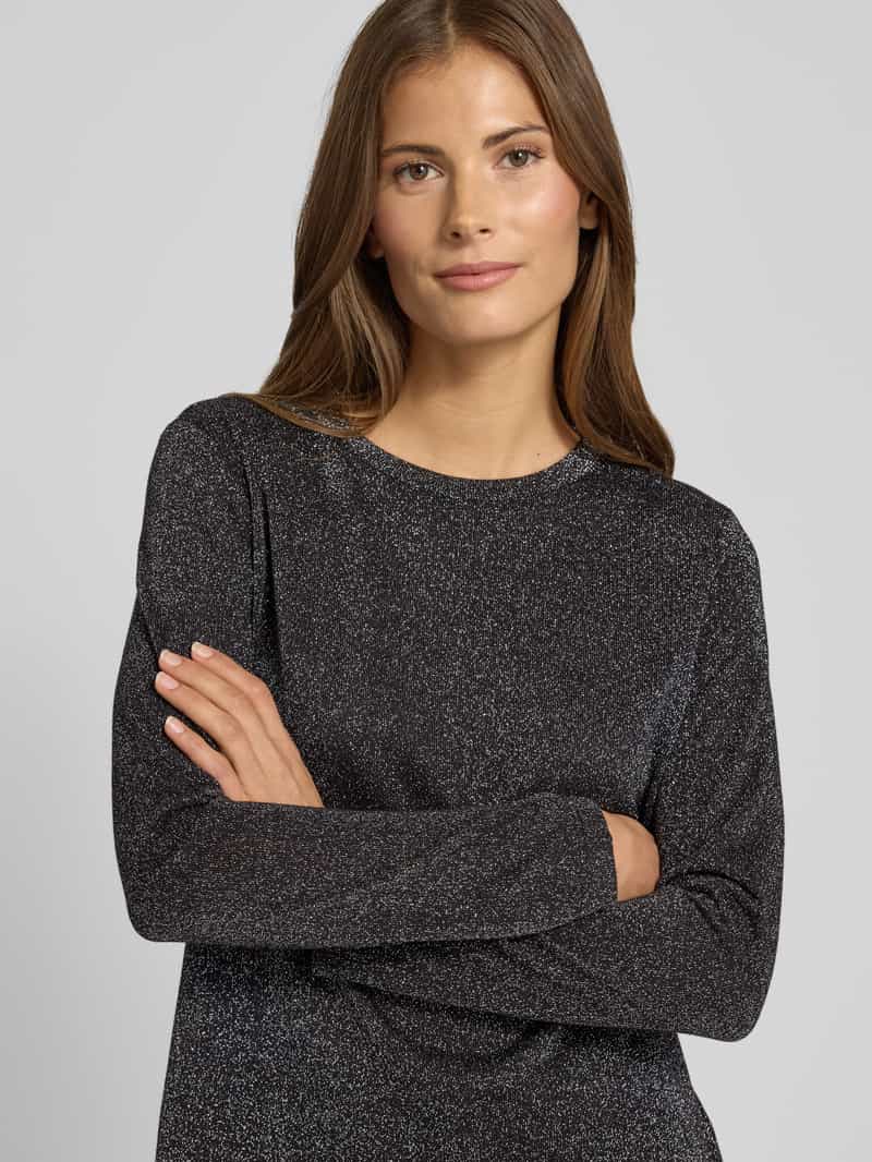 Jake*s Casual Longsleeve met ronde hals