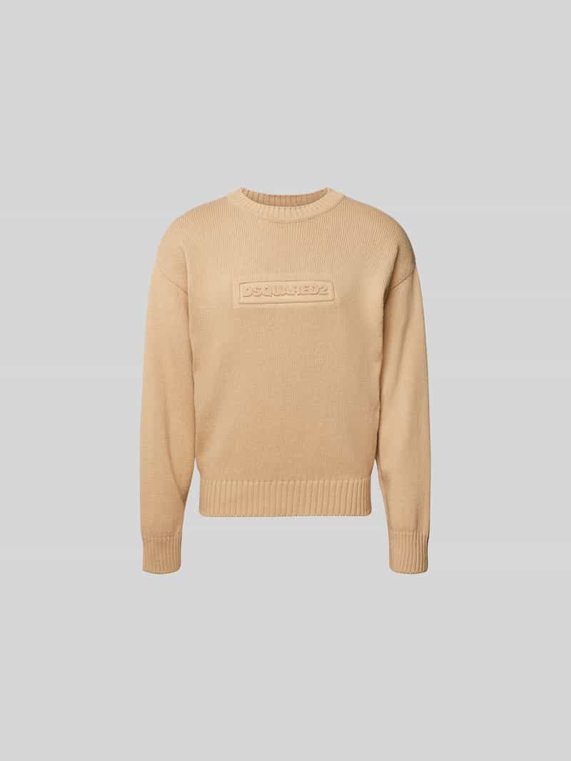 Pullover met geribde boorden