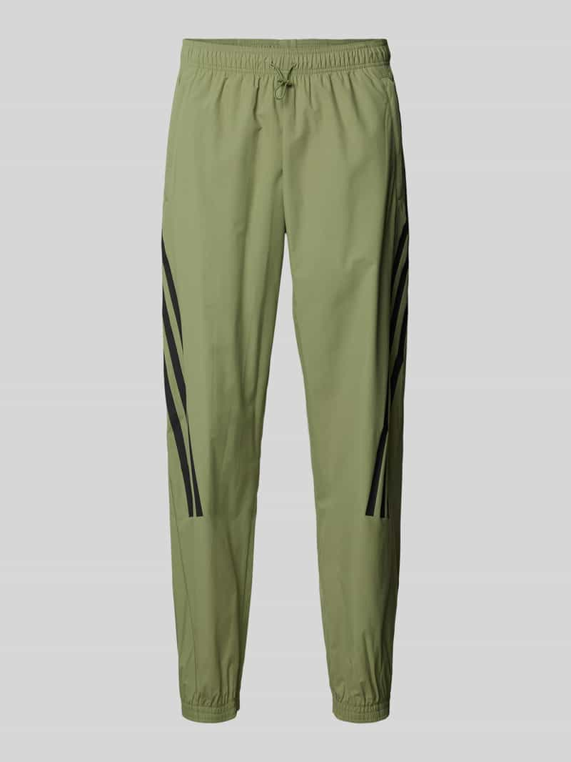 ADIDAS SPORTSWEAR Tapered fit sweatpants met labeltypische strepen