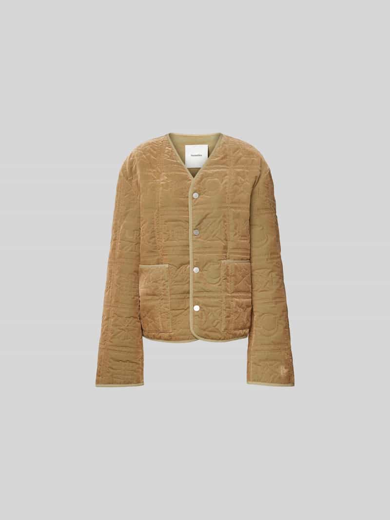 Gebreid jack met knoopsluiting