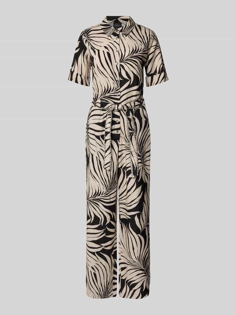 s.Oliver BLACK LABEL Regular fit jumpsuit van viscosemix