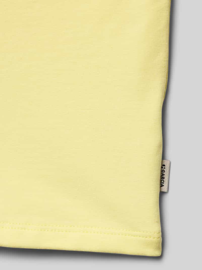 Garcia Top met spaghettibandjes en labeldetail