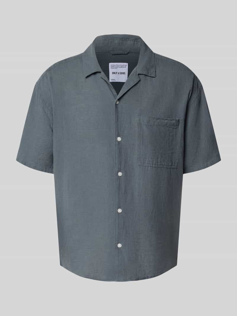 Only & Sons Relaxed fit vrijetijdsoverhemd met 1 2-mouwen model 'CAIDEN'