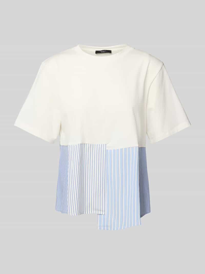 Weekend Max Mara T-shirt met geribde ronde hals