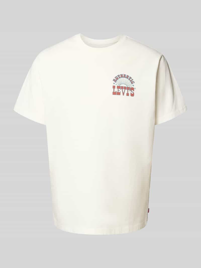 Levi's T-shirt met labelprint