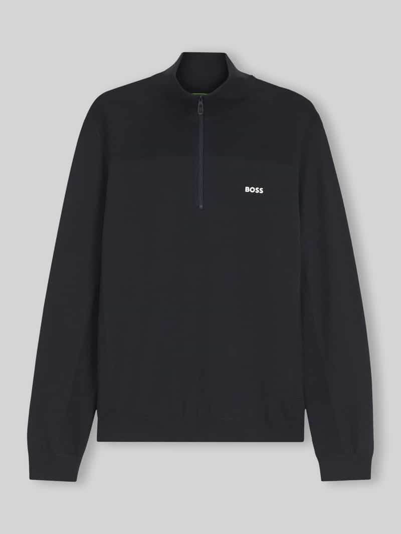 Regular fit pullover met scheerwol model 'KN_Momentum-X QZ'