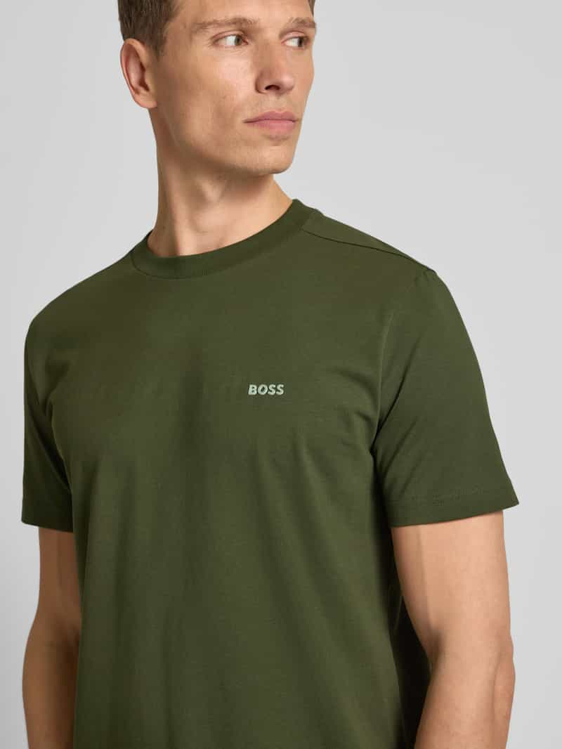 BOSS Green T-shirt met labelprint