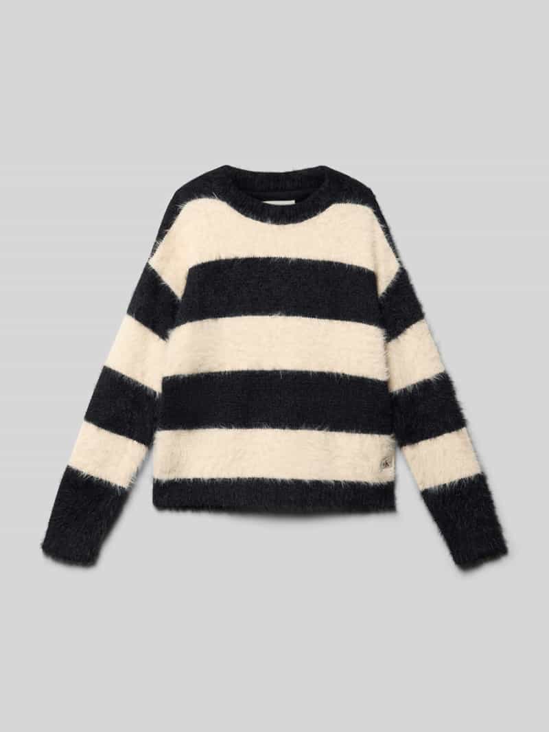 Calvin Klein Jeans Gebreide pullover met ronde hals