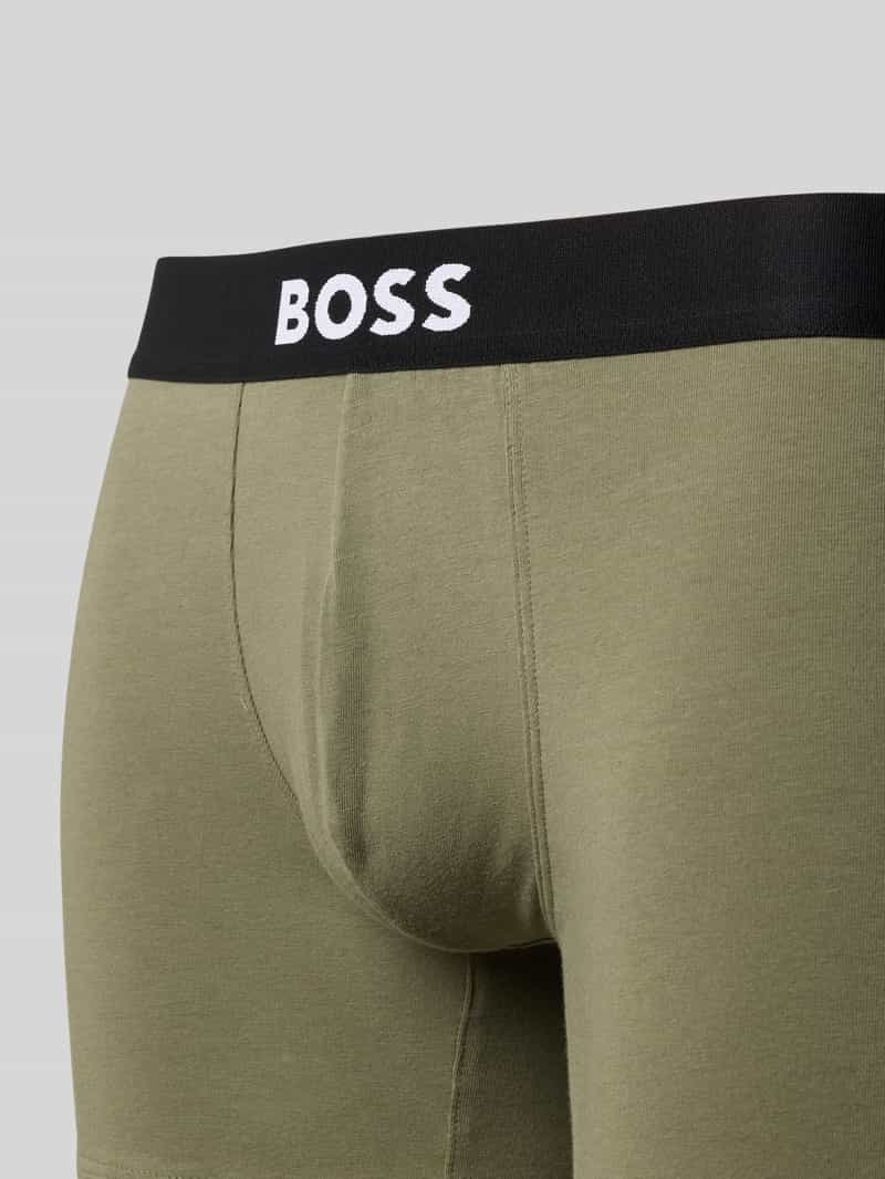 Boss Regular fit boxershort van een mix van katoen en elastaan in een set van 3 stuks