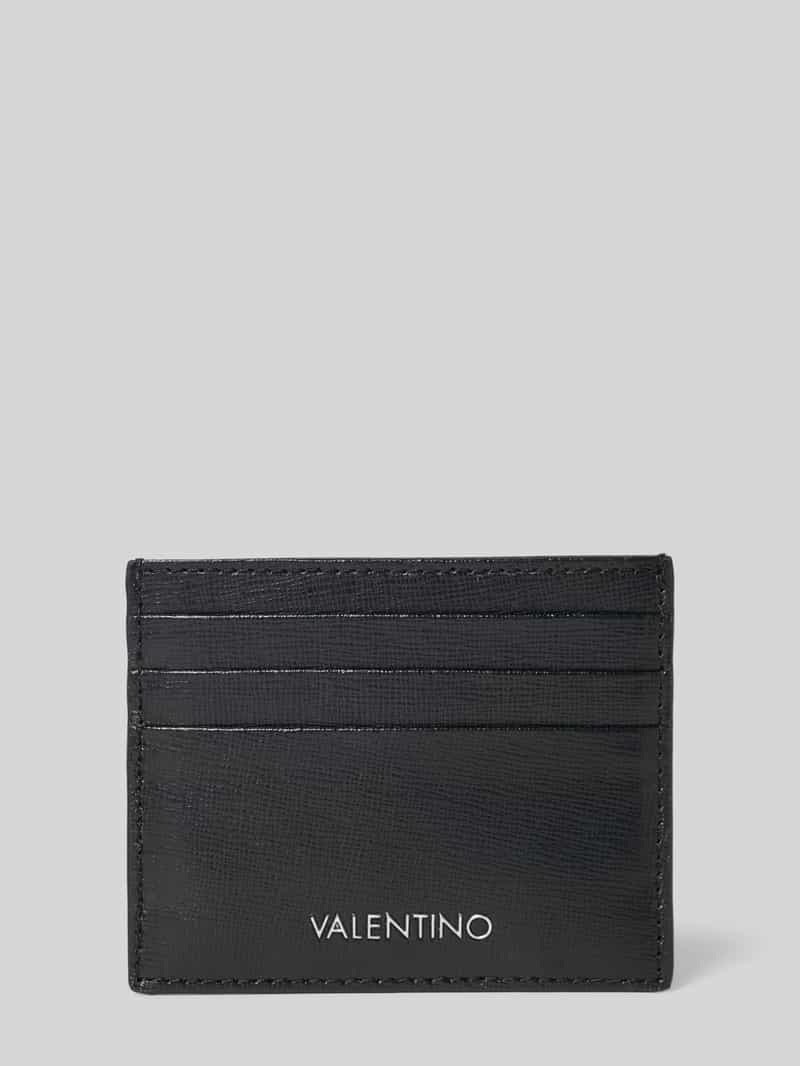 VALENTINO BAGS Pasjeshouder van echt leer met logo-applicatie