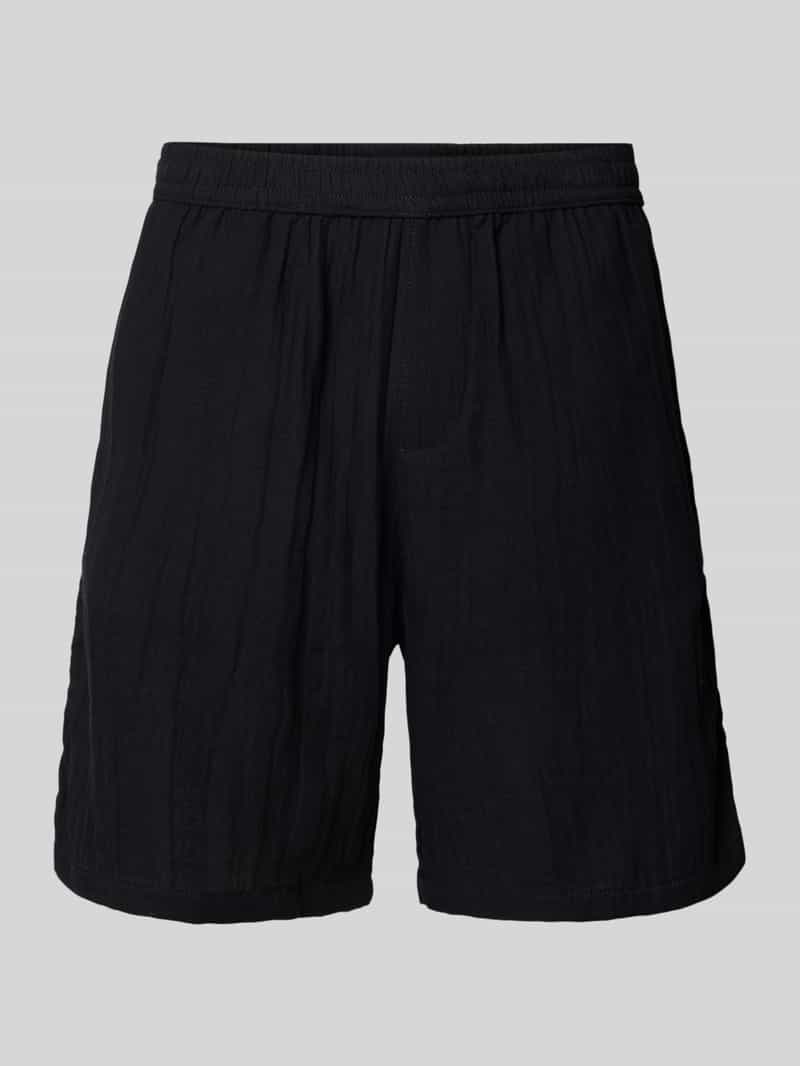 REVIEW Regular fit korte broek met elastische band