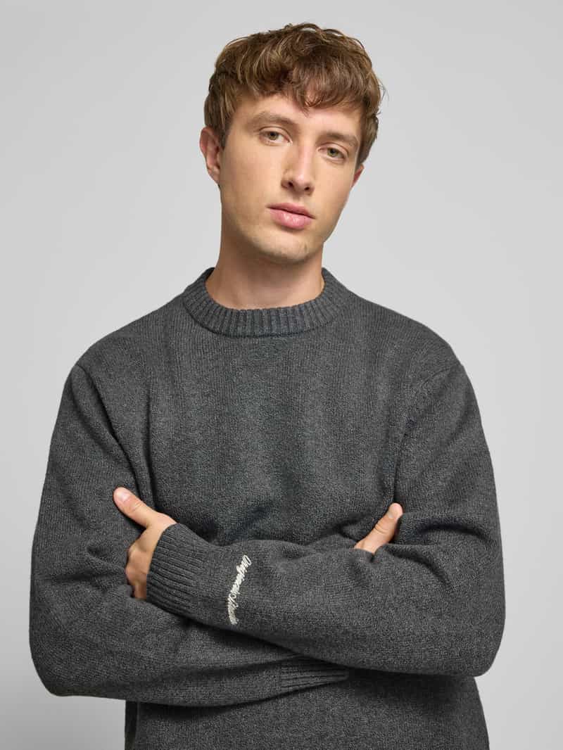 jack & jones Gebreide pullover met labelstitching model 'NORREBRO'
