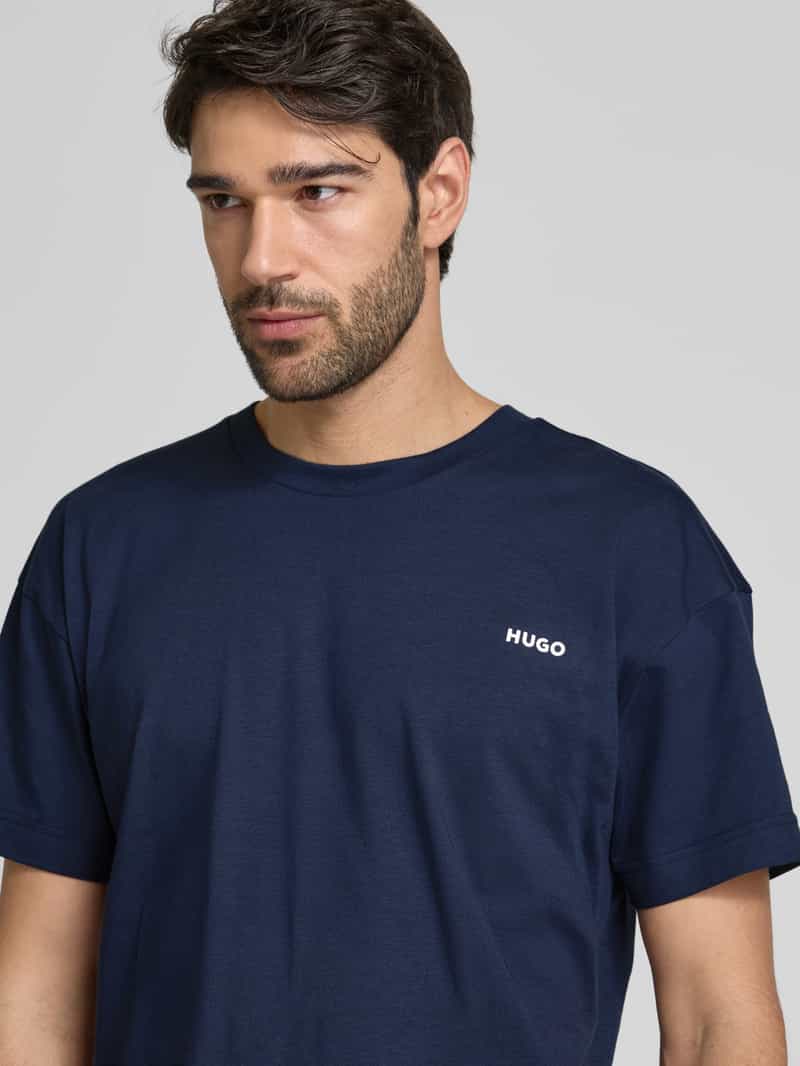 HUGO T-shirt met labelprint model 'TORTUGA'