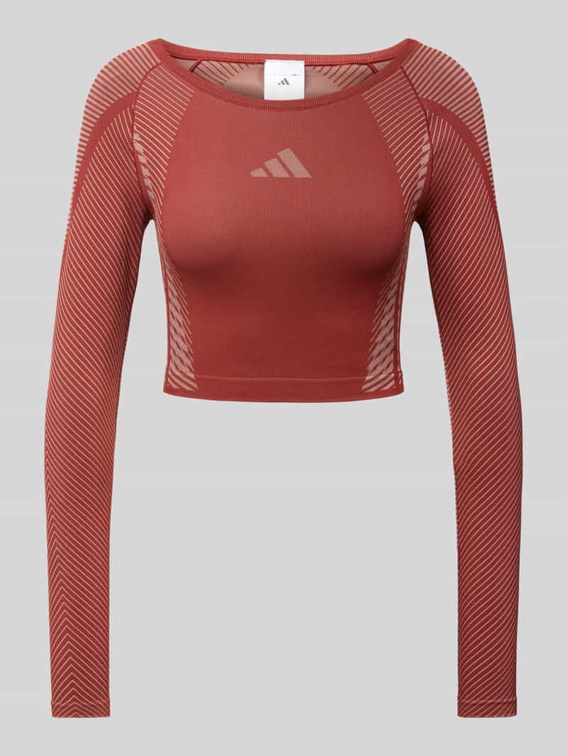 ADIDAS SPORTSWEAR Kort shirt met lange mouwen en labelprint