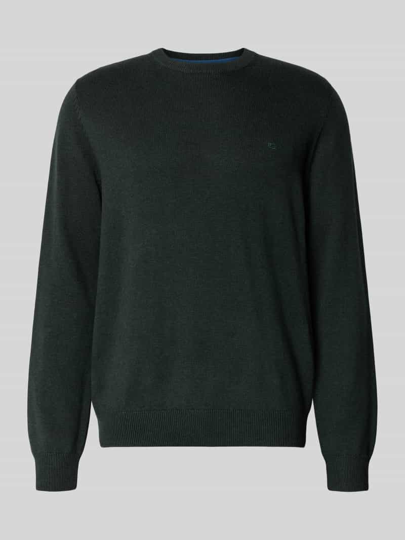 Christian Berg Men Gebreide pullover met ribboorden