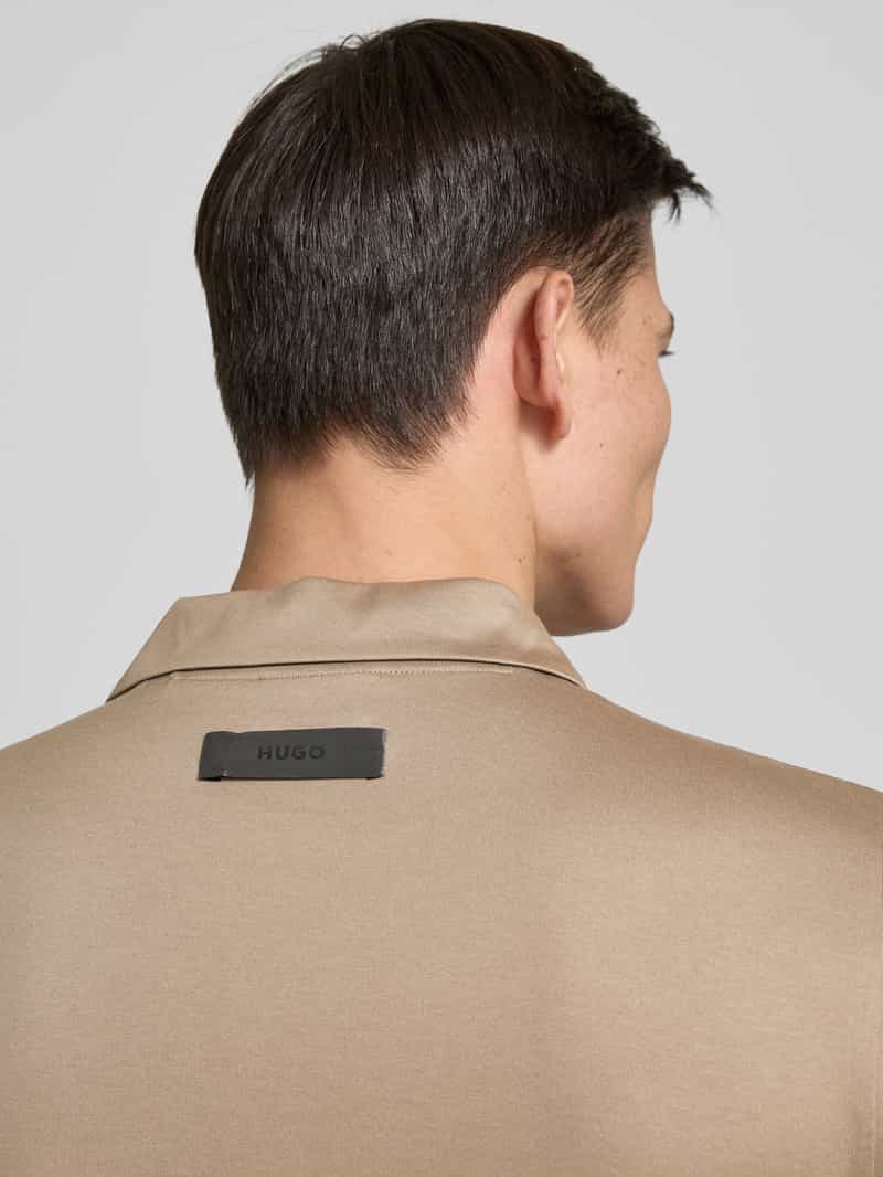HUGO Poloshirt met V-hals model 'Dimerspolo'