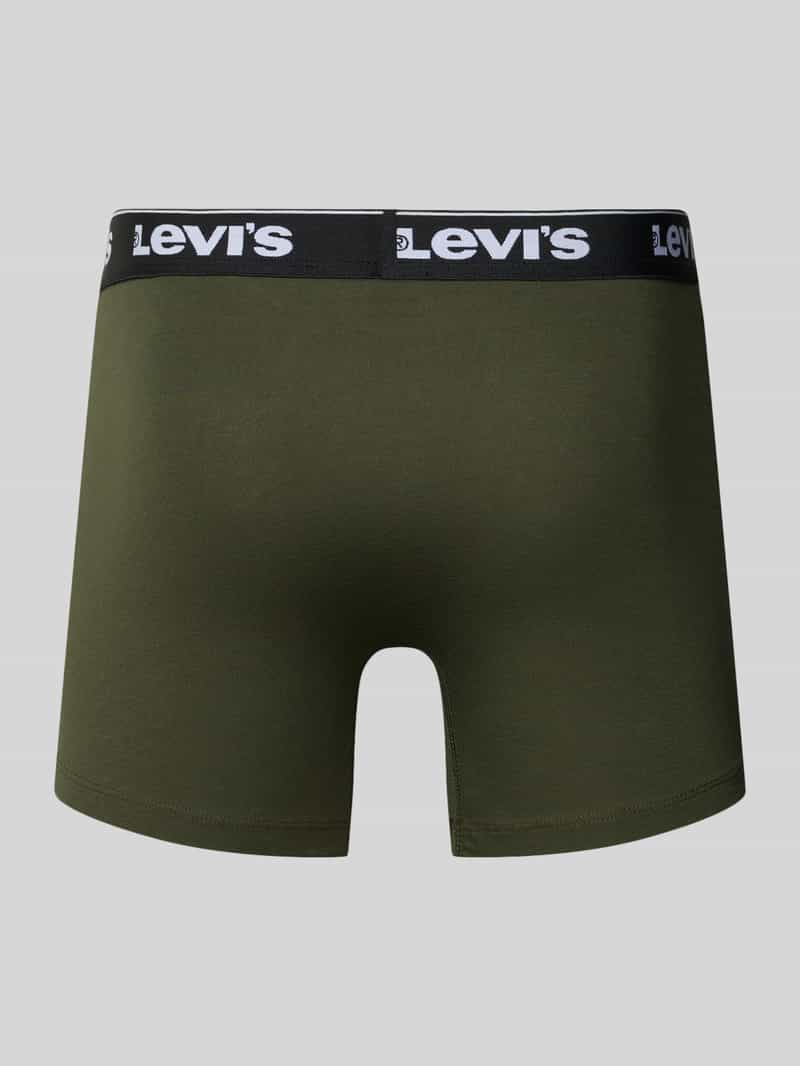 Levi's Boxershort met band met label in een set van 3 stuks olijfgroen, foto 3