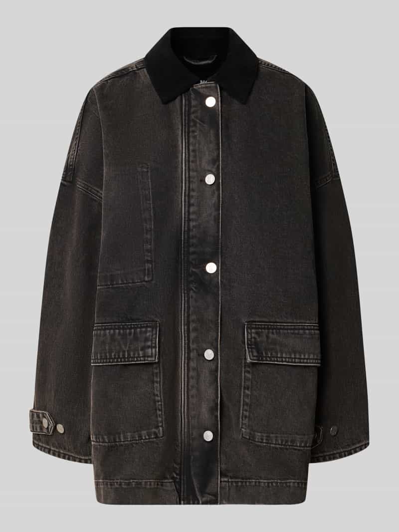 Oversized jeansjack van puur katoen
