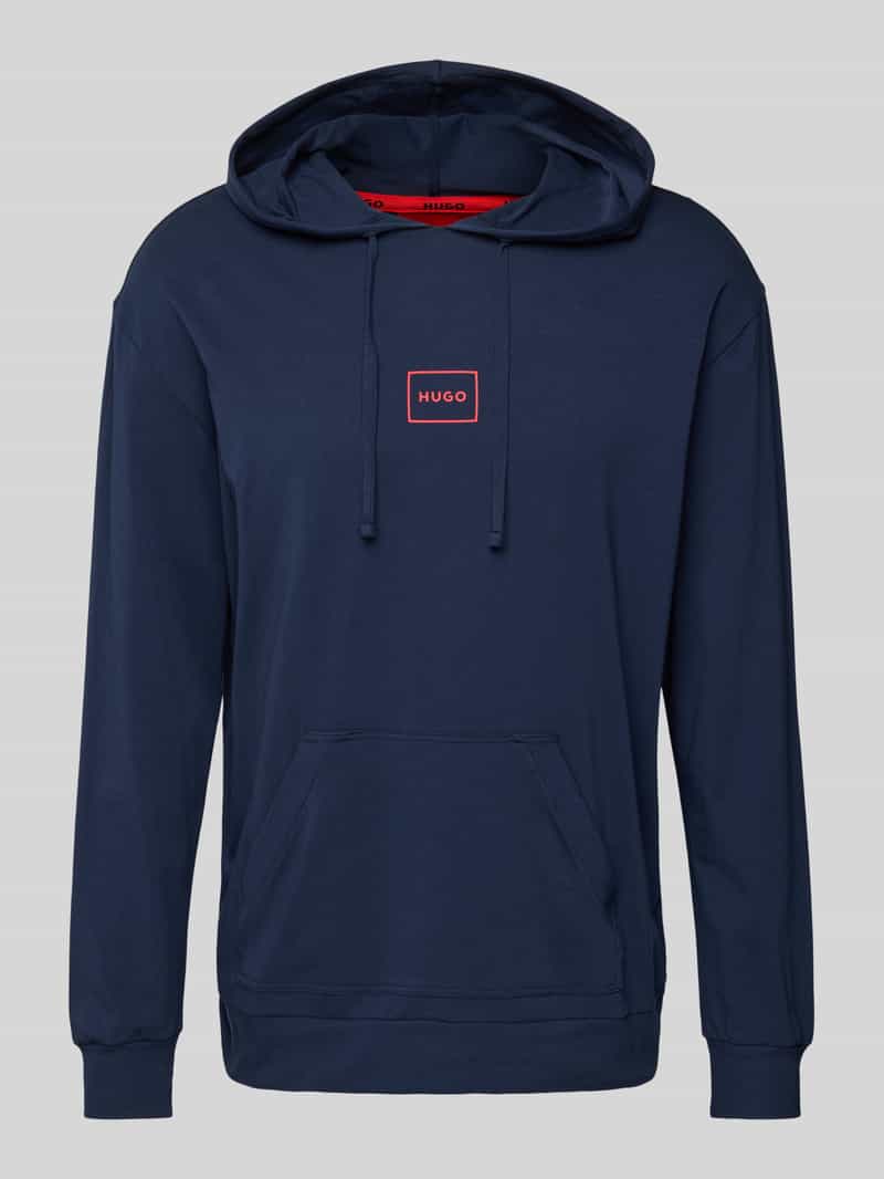 HUGO Hoodie met labelprint model 'Laze'