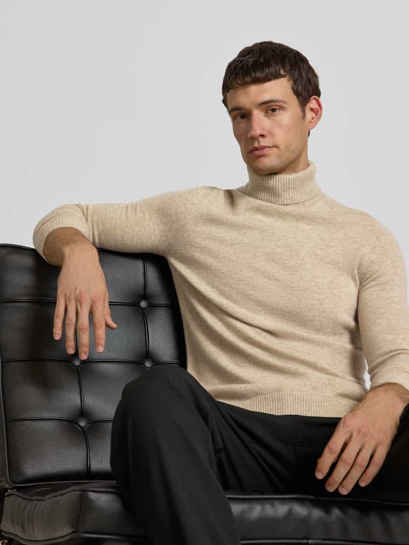 Christian Berg Men Gebreide pullover van puur kasjmier