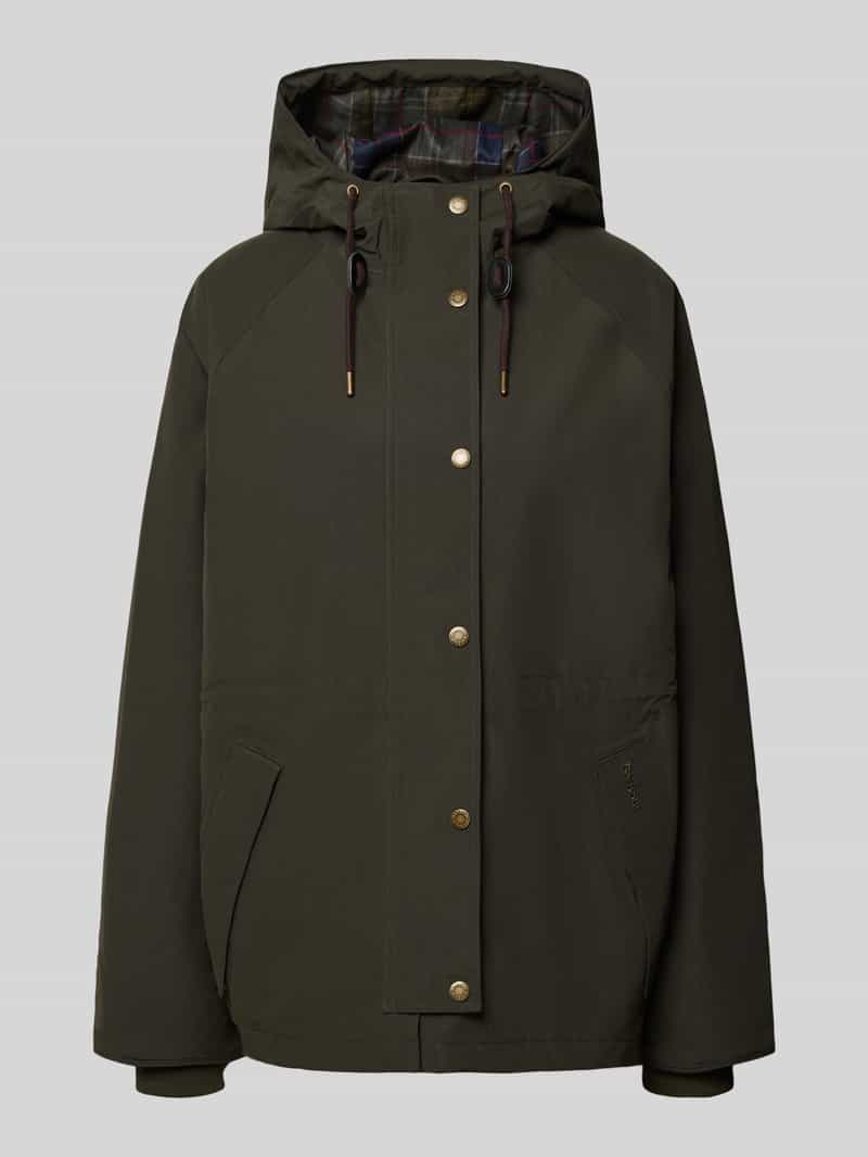 Barbour Loose fit functioneel jack met capuchon model 'HESTER WATERPROOF'