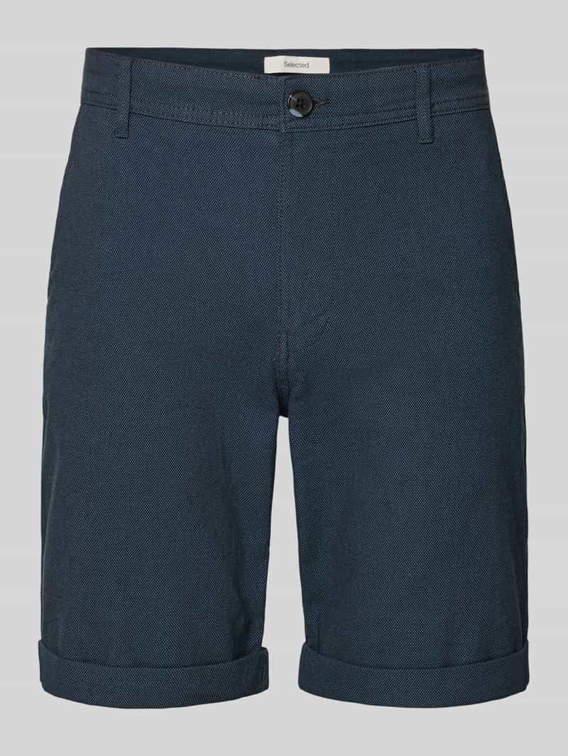 slim fit chinobermuda van katoenmix model 'LUTON'