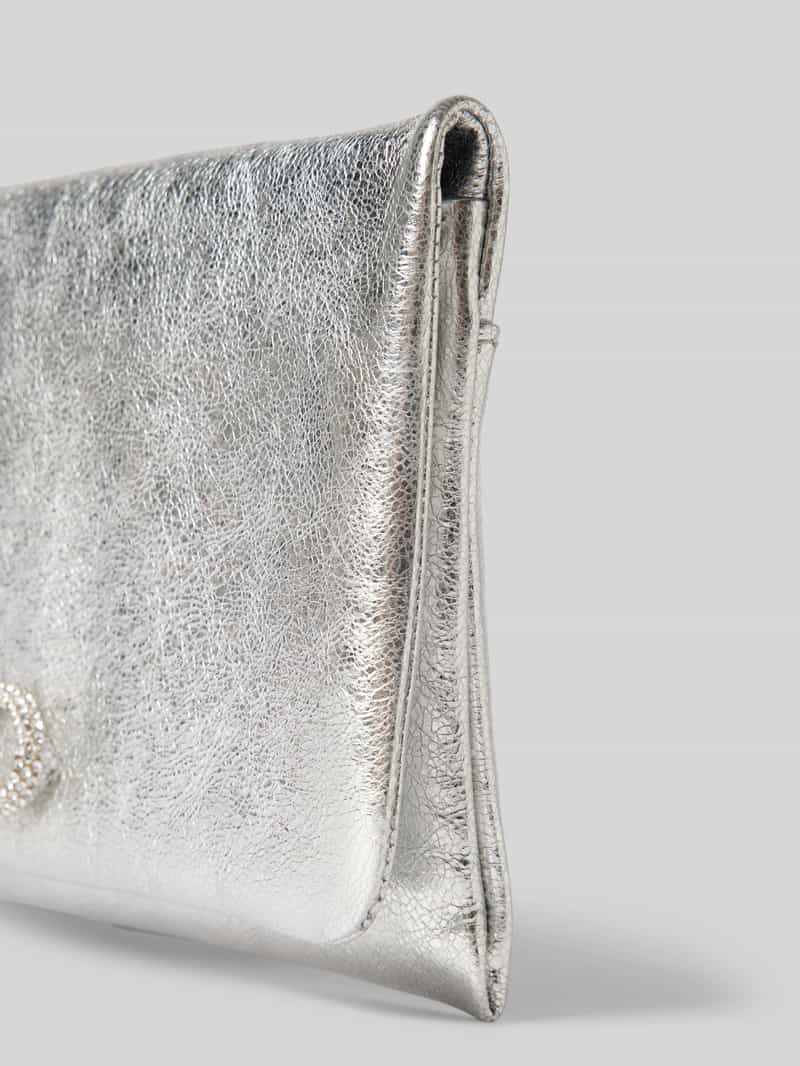 abro Leren clutch met applicatie