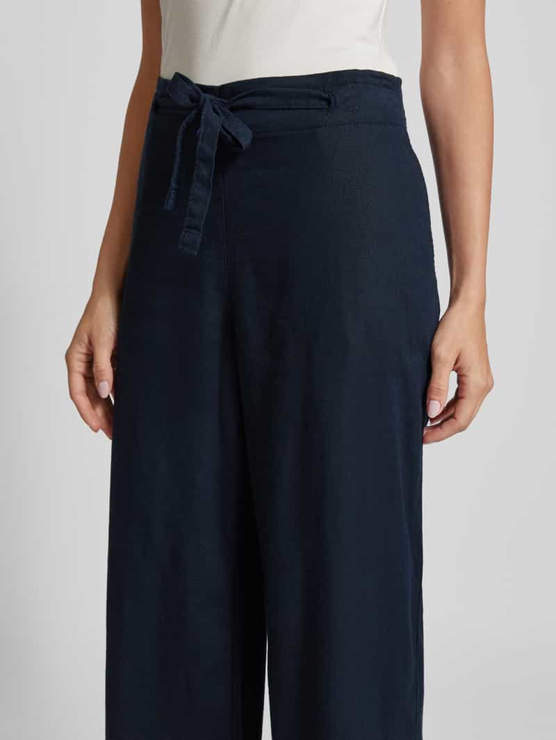 Christian Berg Woman Loose fit linnen culotte met tunnelkoord