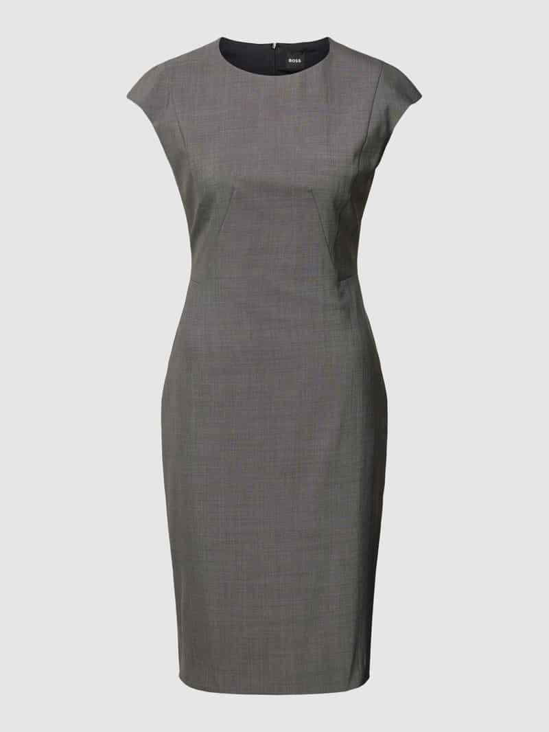 Boss Knielange jurk met ronde hals model 'Dironah'