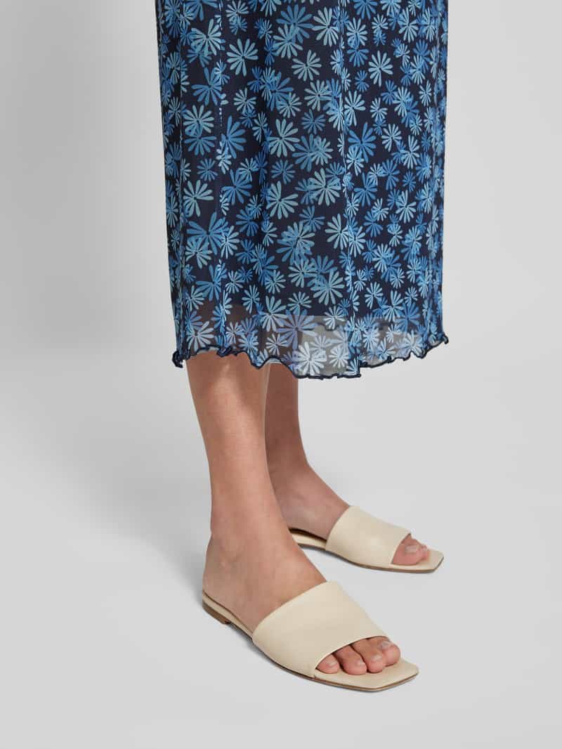 Tom Tailor Denim Afkledende mesh midirok met ondoorzichtige onderrok