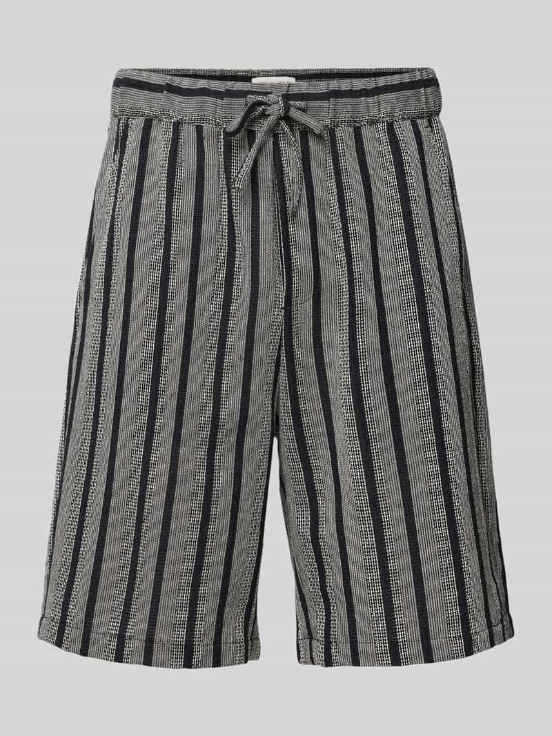 Regular fit korte broek met structuurmotief, model 'KALLE'