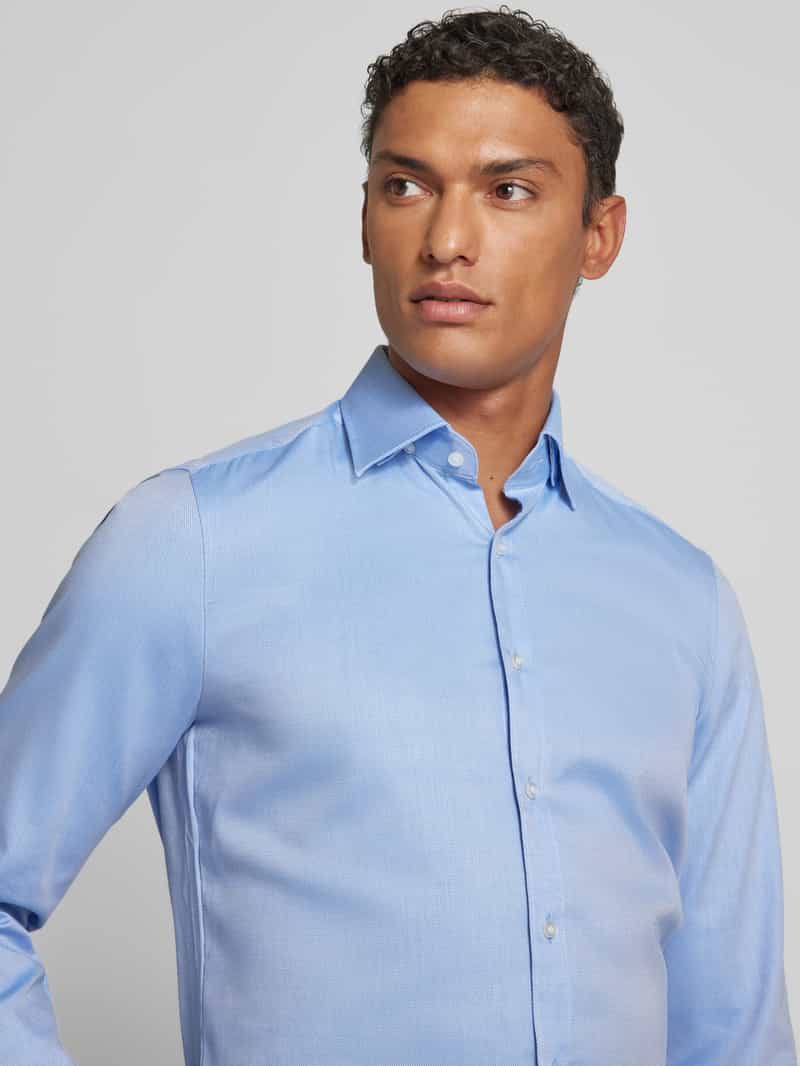 OLYMP Level Five Slim fit zakelijk overhemd met effen structuur