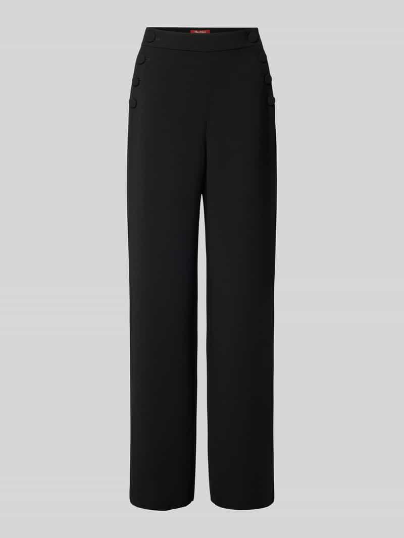 Max Mara Studio Stoffen broek met knoopsluiting model 'RINA'