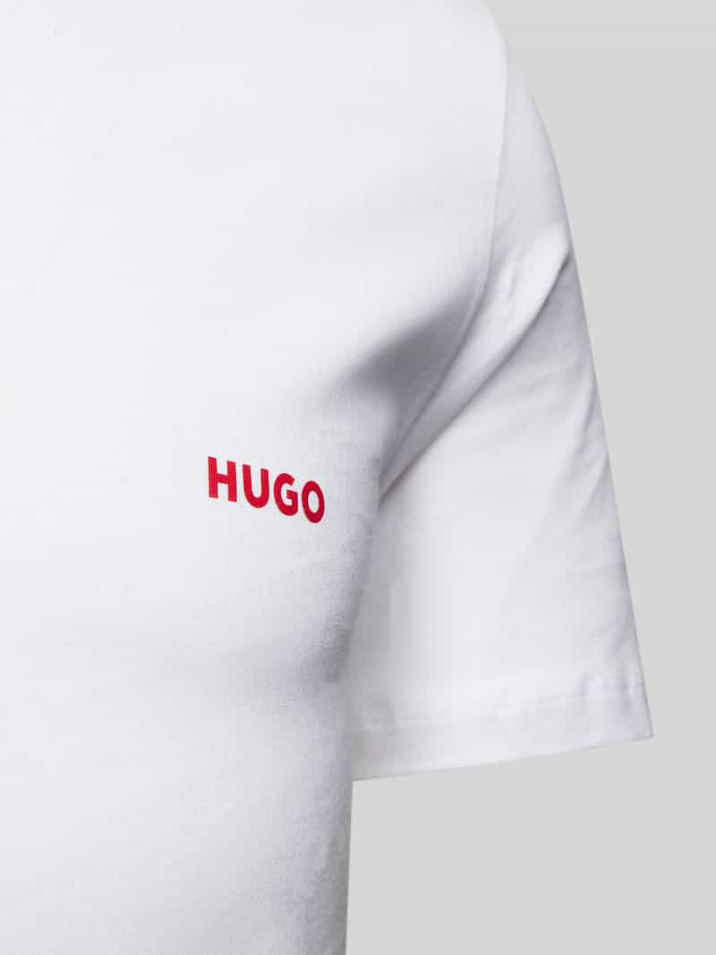 HUGO T-shirt van puur katoen in een set van 3 stuks