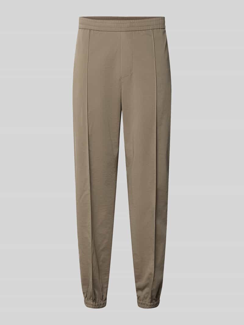 Armani Exchange Herren Regular Fit Stoffhose Aus Viskose-Mix Mit Elastischem Bund In Sand Größe 31 