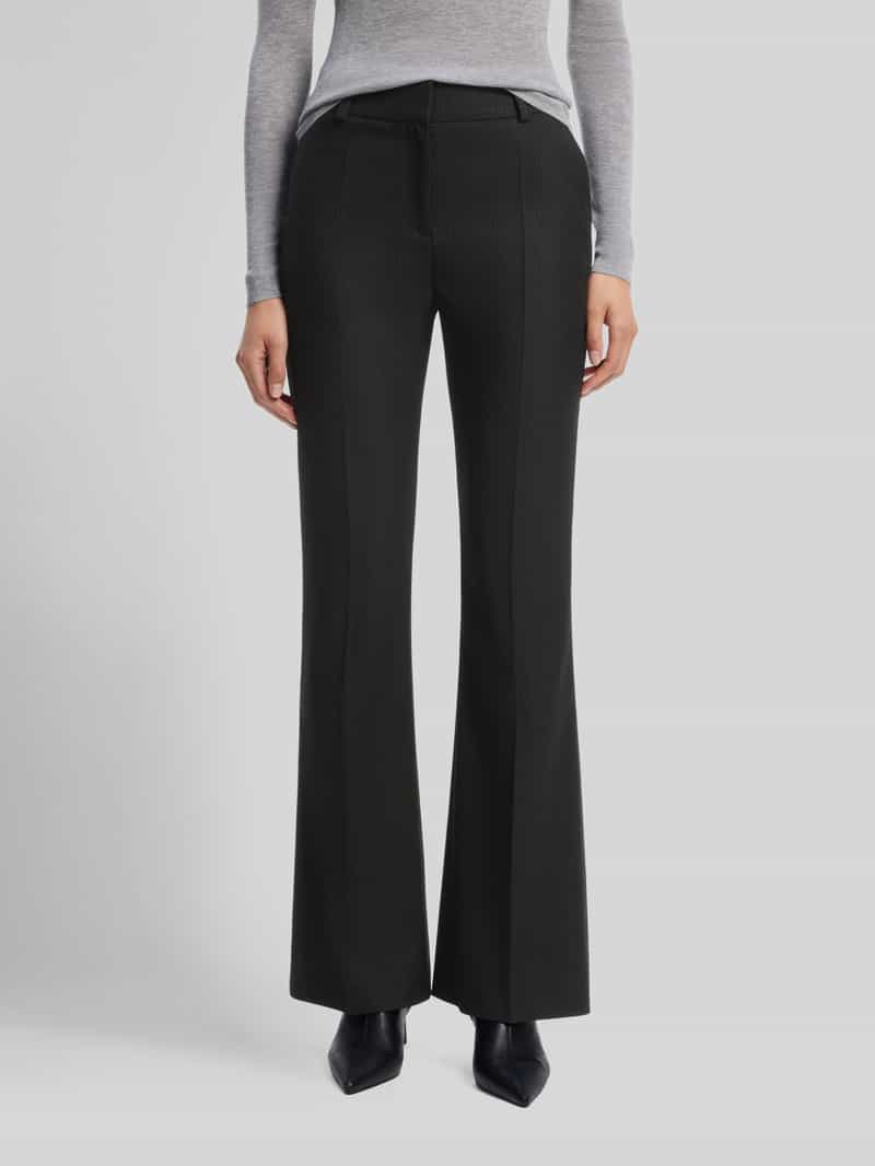 HUGO Regular Fit bell bottom met persplooien model 'Hiso'