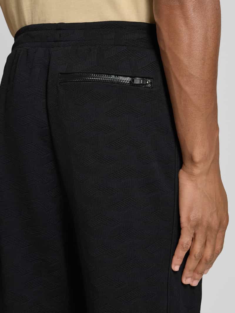 BOSS Green Regular fit sweatpants met jacquardlook model 'MIRROR LONG'