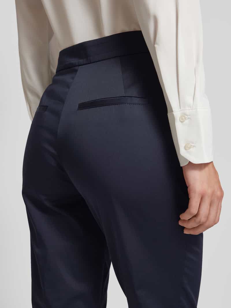 Boss Regular fit stoffen broek met persplooien model 'Temartha'