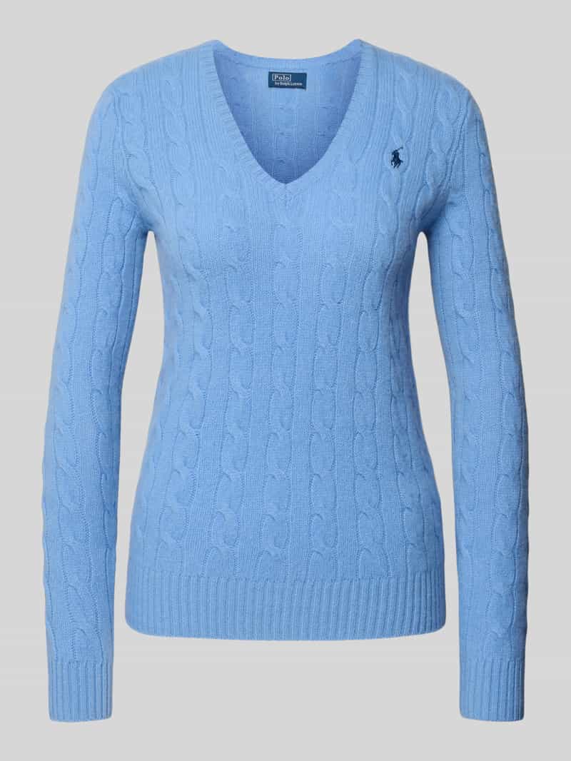 Polo Ralph Lauren Shirt met lange mouwen in gebreide look met kasjmier model 'KIMBERLY'