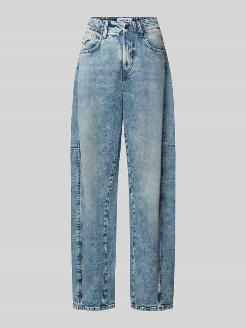 CAMBIO baggy jeans van katoenmix